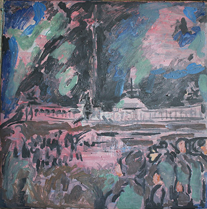 Jour de fête sur la colline Poklonnaïa. Huile sur toile, 55 x 55 cm. 2020 Jour de fête sur la colline Poklonnaïa. Huile sur toile, 55 x 55 cm. 2020