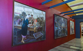 Salle d'exposition de l'association des peintres "Union moscovite des artistes". Salle d'exposition de l'association des peintres "Union moscovite des artistes".