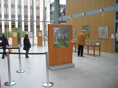 L'exposition de Nikolaï Kouzmine à la médiathèque Jacques Baumel et à la galerie Matthieu Dubuc à Rueil-Malmaison.